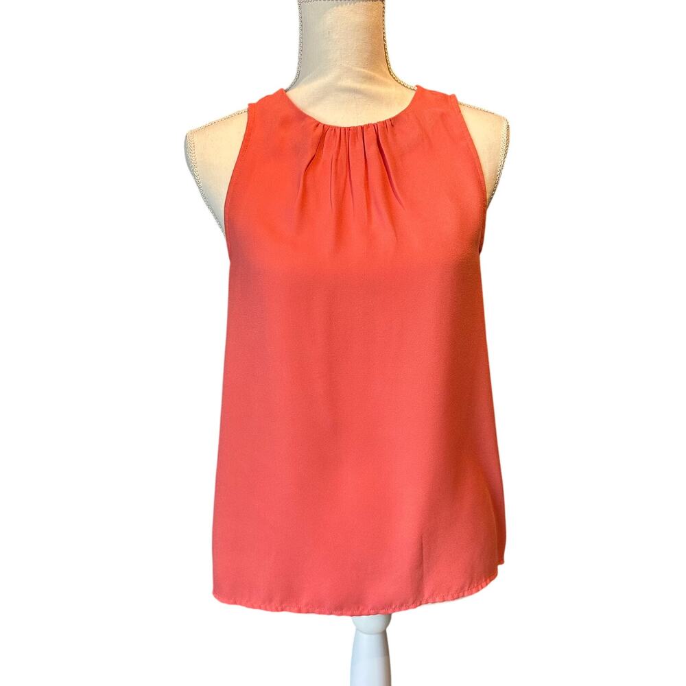 A New Day Size Small Coral Blouse Sleeveless Office Work Business Layering